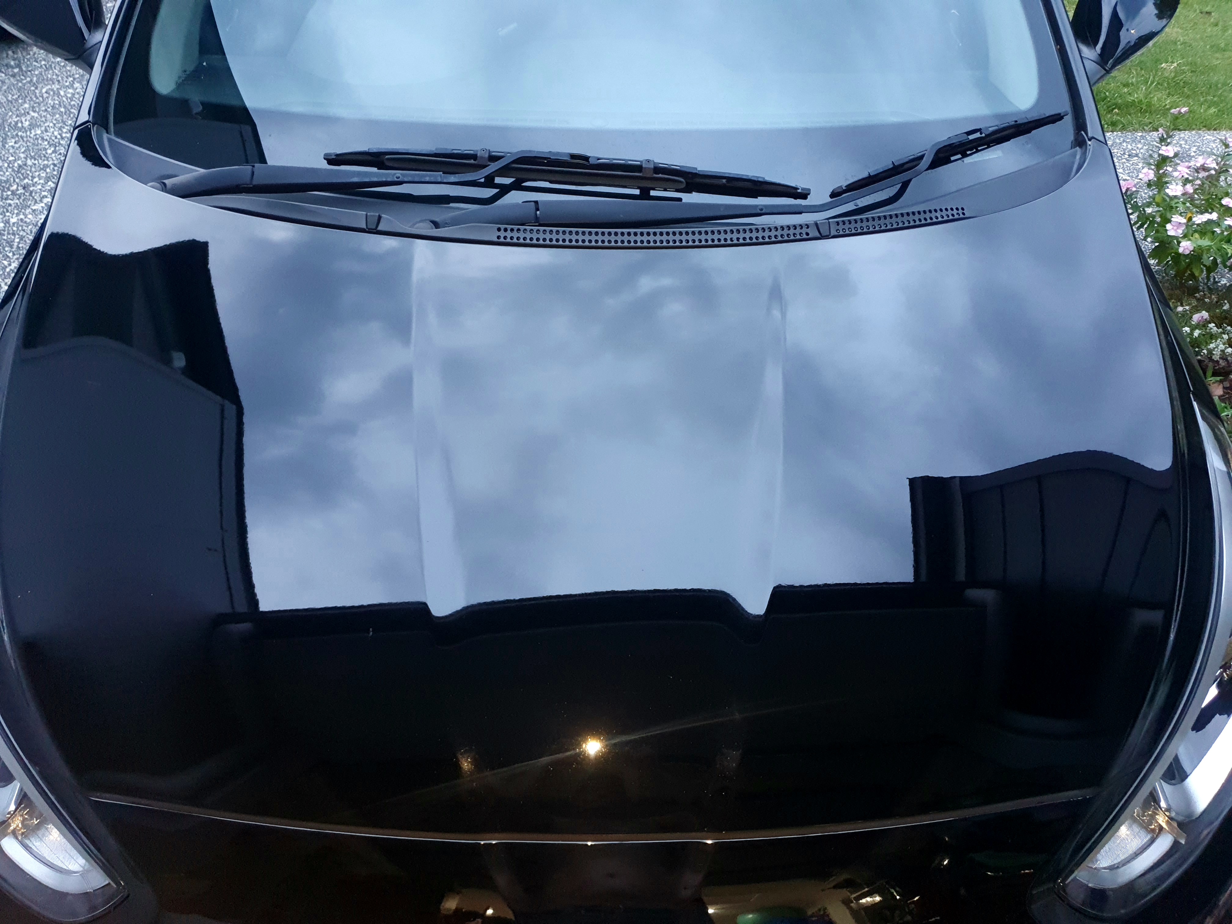 Black Bonnet Mirror Reflections Polished 
